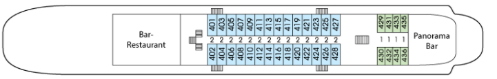 Vodohod MS Nikolay Chernyshevsky Deck Plans Boat Deck.png